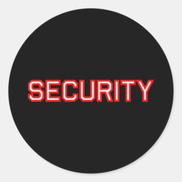 Beveiliging Ronde Sticker