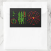 Beveiliging Surveillance LED Tracking Device X2 Fa Rechthoekige Sticker (Tas)