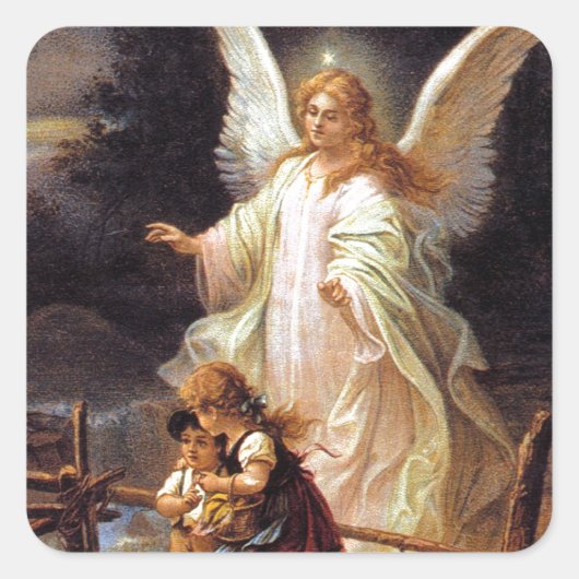 Beveiliging Vierkante Sticker (Voorkant)