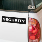BEVEILIGING - Witte Logo Bumpersticker (Op Truck)