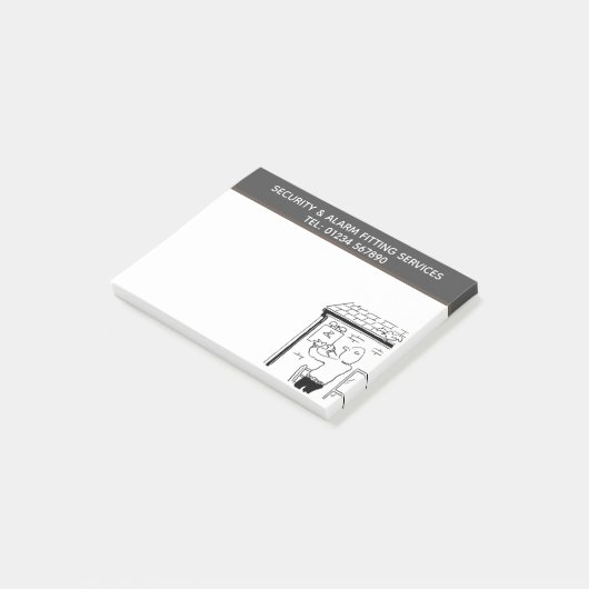 Beveiligings- en alarmeringsservices voor persoonl post-it® notes (Schuin)