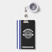 Beveiligings Plastic Badge (Voorzijde met uittrekbare clip)