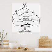 Beveiligingsagent Poster (Keuken)
