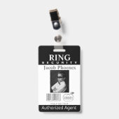 Beveiligingsbadge voor ringdrager badge (Voorzijde met clip)