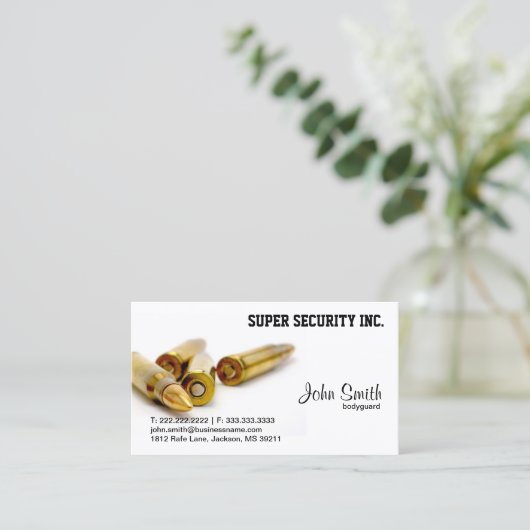 Beveiligingsbalkoppen Visitekaartje (Staand voorkant)