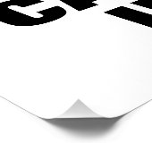 Beveiligingsbericht videocamera poster sign perfect poster (Hoek)