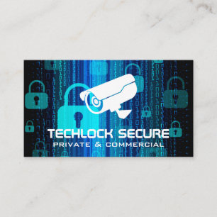 Beveiligingscamera   Hangsloten codering Visitekaartje