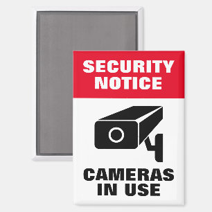 Beveiligingscamera informatiebord magneten