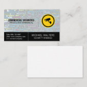 Beveiligingscamera Logo | Codeerachtergrond Visitekaartje (Voorkant / Achterkant)