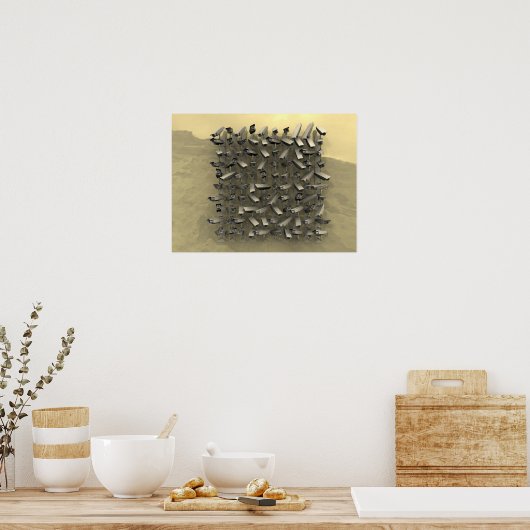 Beveiligingscamera-muur Poster (Keuken)