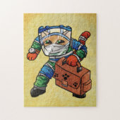 Beveiligingskast voor meldingen blijven legpuzzel (Verticaal)