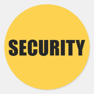 Beveiligingsploeg voor gebeurtenissen ronde sticker