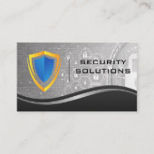 Beveiligingsschild Logo | Tech Cyber Security Visitekaartje (Voorkant)