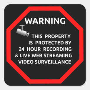 Beveiligingssticker voor Windows door zakelijke le Vierkante Sticker