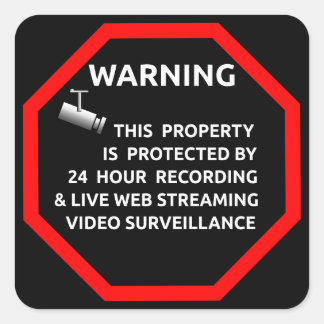 Beveiligingssticker voor Windows door zakelijke le Vierkante Sticker