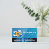 Beveiligingsteam | Cybercodering | Tech Visitekaartje (Staand voorkant)