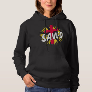 Beveiligt Jezus Christus Bijbelse Christelijke kru Hoodie