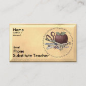 Bevel Substitut Enseignant Carte de visite personn (Devant)