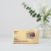 Bevel Substitut Enseignant Carte de visite personn (Debout devant)