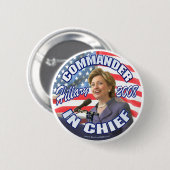Bevelhebber van de Button van Chief Hillary 2008 (Voorkant /achterkant)