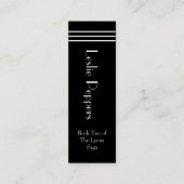 Bevelhebber van Leslie Peppers Book Marker Mini Visitekaartje (Achterkant)