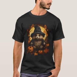Bever Halloween Pompoen Graphic T - shirts voor Ma