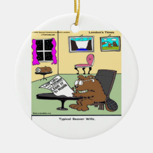 Bever Leven Testamenten Rick Londen Grappig Keramisch Ornament