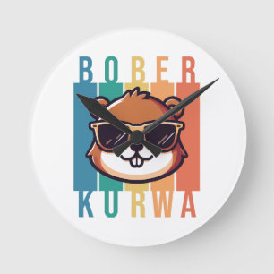 Bever met zonnebril ronde klok