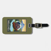 Bever & Mt. Kap - Welches, Oregon Bagagelabel (Voorkant horizontaal)