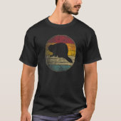 Bever Natuur Buiten Wandelen Gif Retro Style Vint T-shirt (Voorkant)