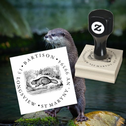 Bever RETOURADRES Rubberstempel