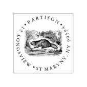 Bever RETOURADRES Rubberstempel (Afrduk)