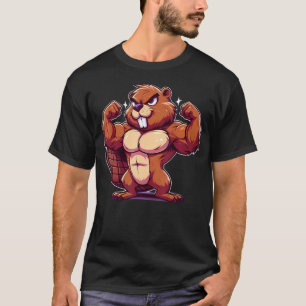 Bever Spieren Krachtdadig Fan Liefhebber Bodybuild T-shirt