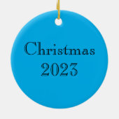 Bever van zoet Glas in lood Keramisch Ornament (Achterkant)