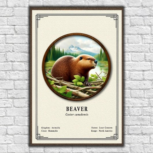 Bever Zoölogie Serie Poster