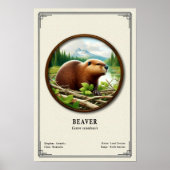 Bever Zoölogie Serie Poster (Voorkant)