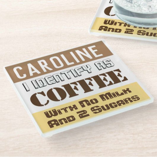 Beverage Instructies met naam Glazen Onderzetter