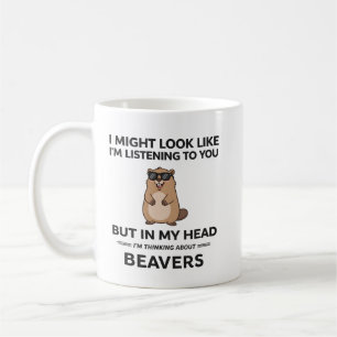 Beveren mok, bever cadeaus, Ik zie er misschien ui Koffiemok
