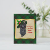 Beveridge Clan Badge & Tartan Kerstmis Briefkaart (Staand voorkant)