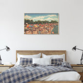 Beverley Beach, MD - Sunbathing Scene Canvas Afdruk (Insitu (Slaapkamer))