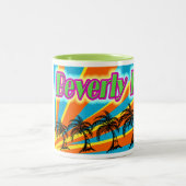Beverly Hills 5 Palm Trees Mug Cup (Centre)