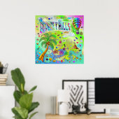 Beverly Hills Affiche mélodique intemporelle (Bureau à domicile)