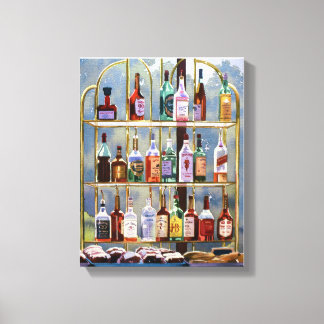 Beverly Hills Bottlescape Canvas Afdruk