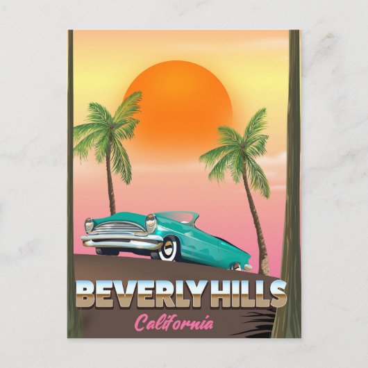 Beverly Hills California Briefkaart (Voorkant)