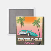 Beverly Hills Californië Magneet (Voorkant / Achterkant)