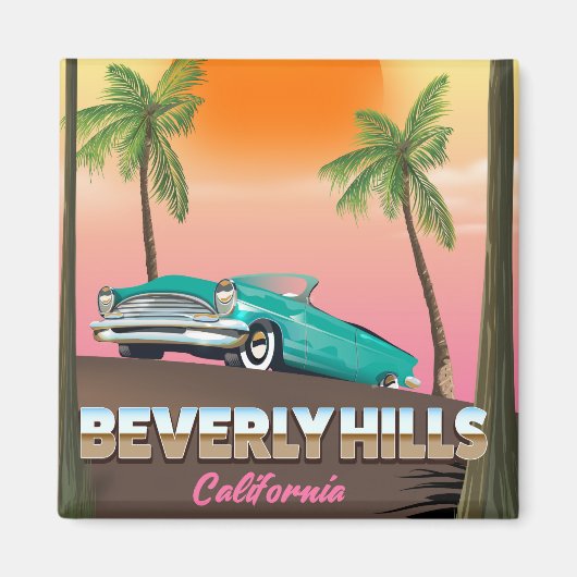 Beverly Hills Californië Magneet (Voorkant)