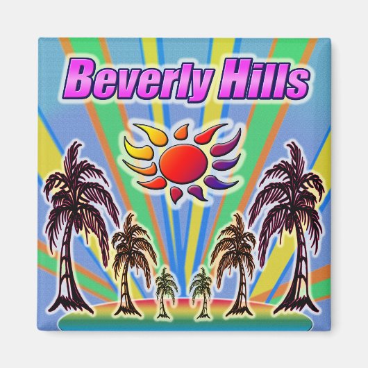Beverly Hills Été Aimer Magnet (Devant)