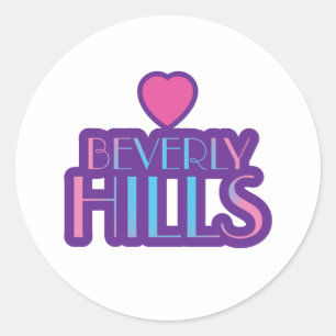 Beverly Hills Love Ronde Sticker