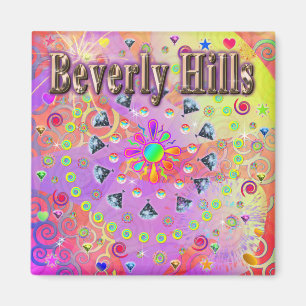 Beverly Hills Lucky Golden Magnet