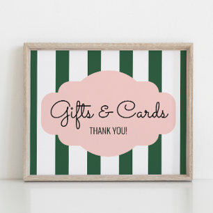 Beverly Hills Pink & Green Vrijgezellenfeest Gift  Poster